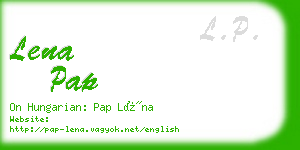 lena pap business card